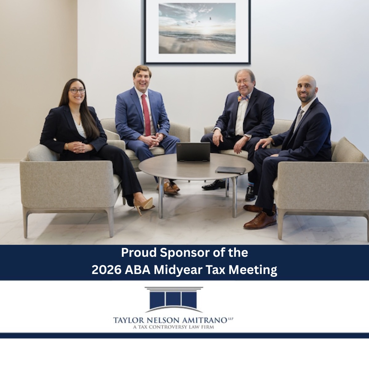 Taylor Nelson Amitrano is a Proud Sponsor of the 2026 ABA Midyear Tax Meeting