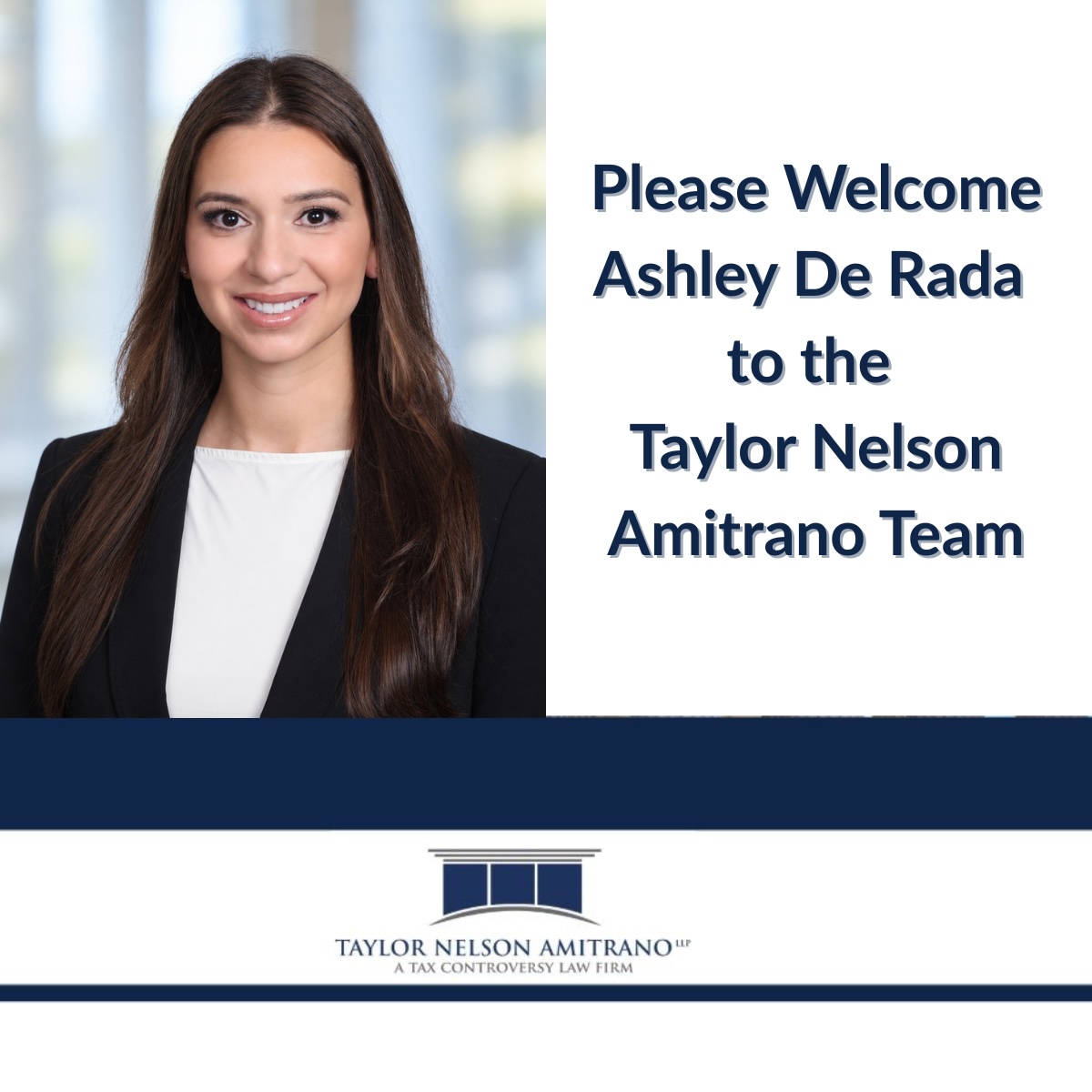 Ashley De Rada Joins the Taylor Nelson Amitrano Team