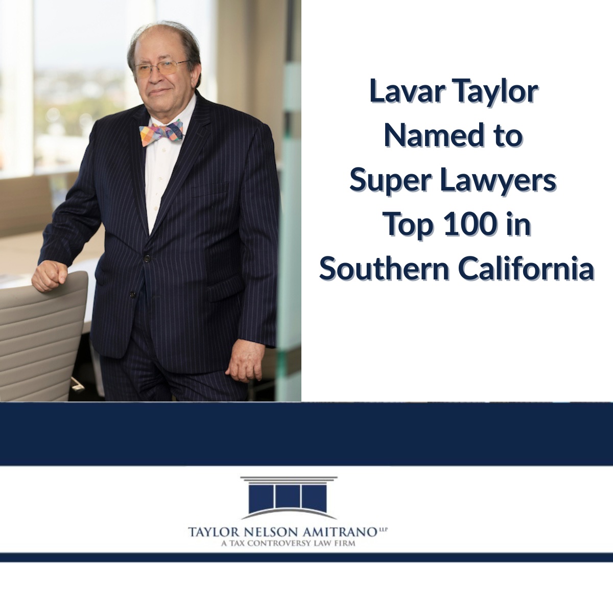 Lavar Taylor Awarded with Two Super Lawyers Distincitons