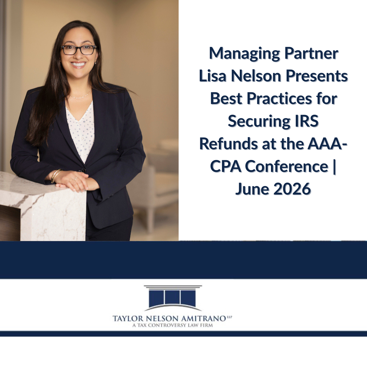Lisa Nelson Will Present at the 2026 Annual Meeting of the AAA-CPA in Montana June 16th