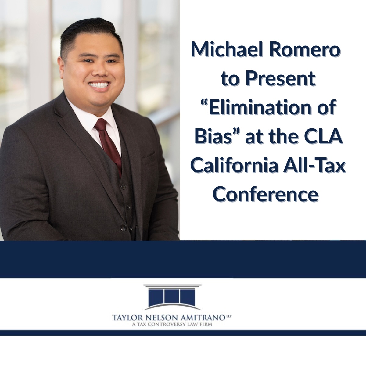 Michael Romero Presenting “Elimination of Bias” at the 2025 California All-Tax Conference