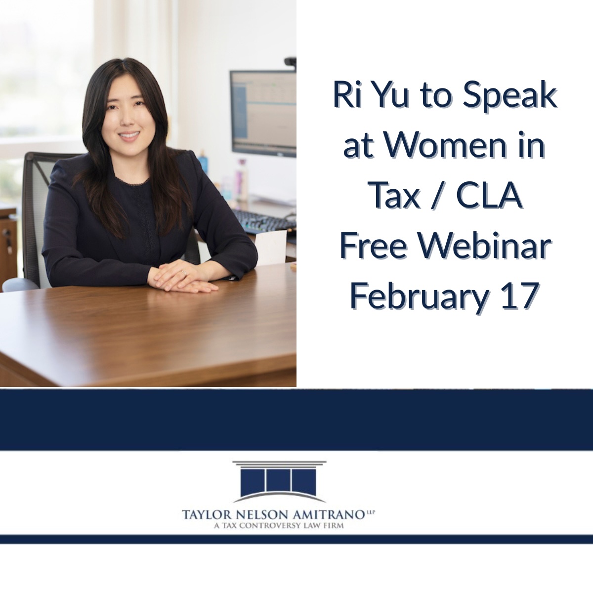 Attorney Ri Yu Will Present a Free Webinar on February 17