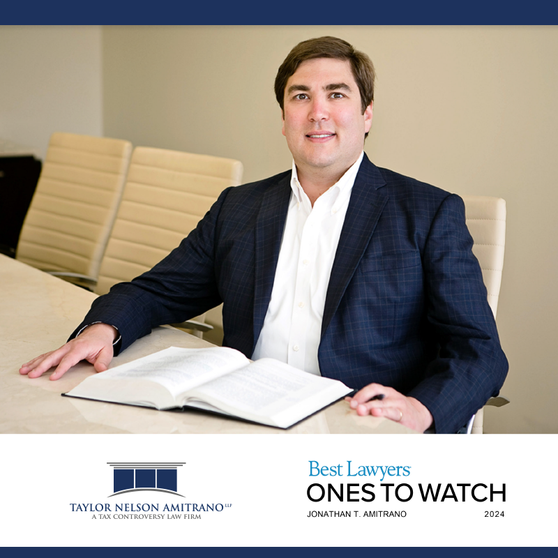 Taylor Nelson Amitrano LLP Partner, Jonathan Amitrano, Recognized in 4th edition of Best Lawyers: Ones to Watch® in America