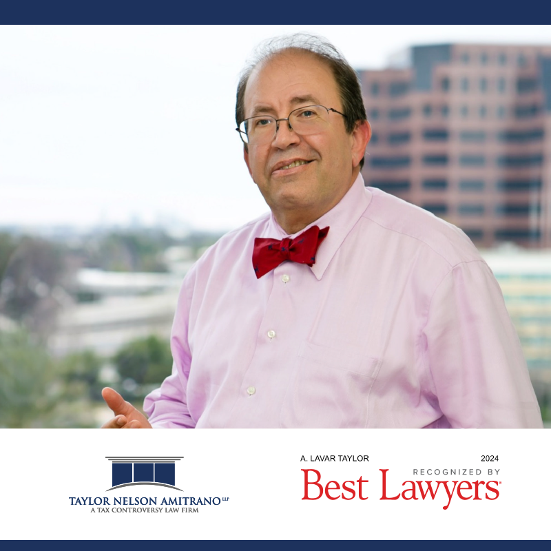 Taylor Nelson Amitrano LLP Founding Partner, Lavar Taylor, Recognized in 30th Edition of The Best Lawyers in America®