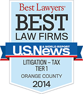 Best Law Firms USNEWS - Orange County Litigation - Tax