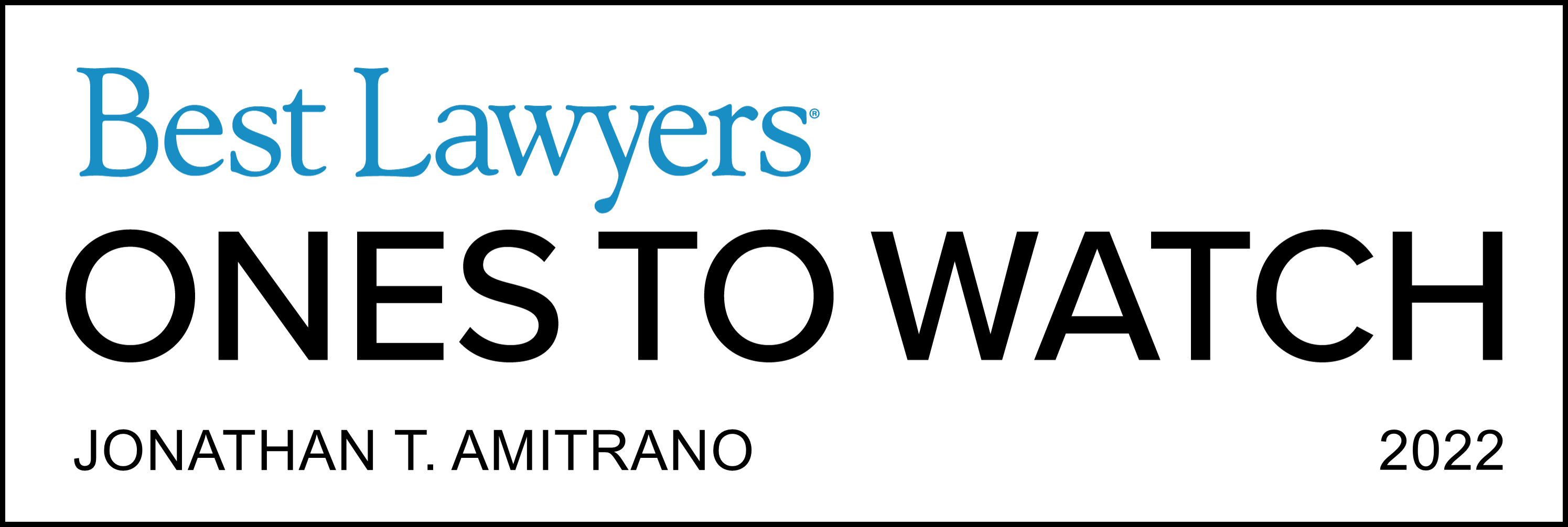 Best Lawyers Ones To Watch - Jonathan Amitrano