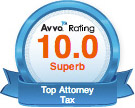 Avvo Rating - 10.0 Superb for Jonathan Amitrano